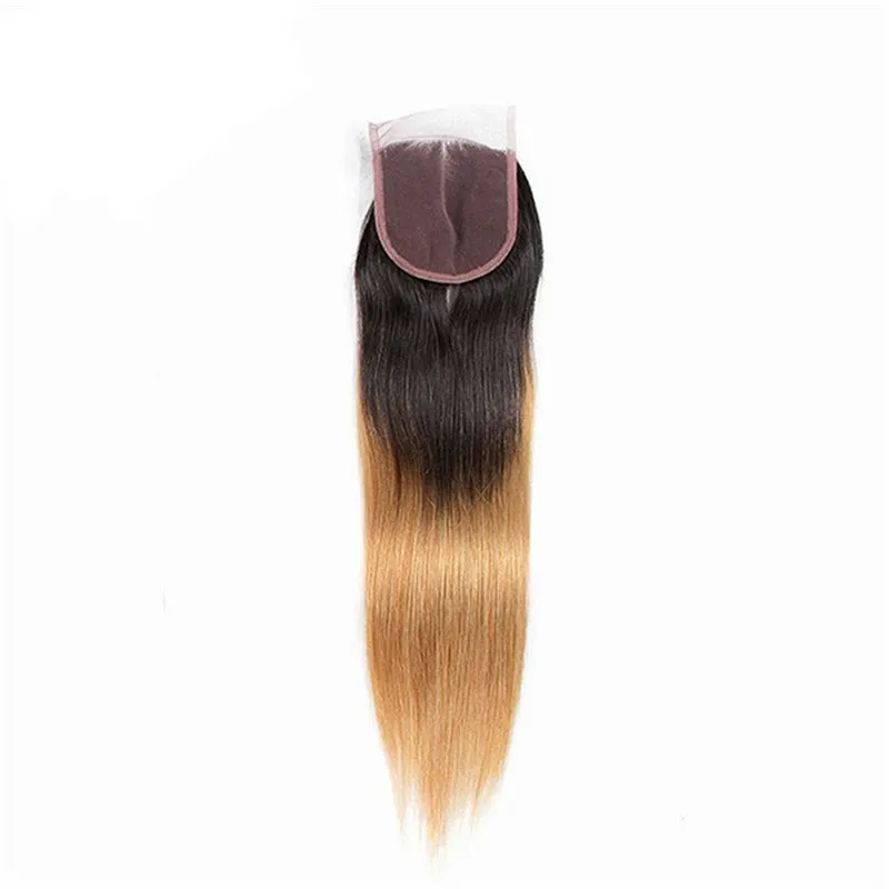 4x4 straight closure lace hair block real human hair all hand-woven for ladies