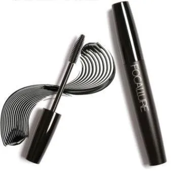 Long curling waterproof mascara in two styles for dense locked lashes with non staining durable formula