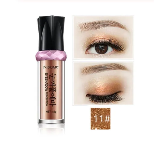 Pearl eye shadow powder in compact with full luster finish, waterproof and buildable, 16 style options