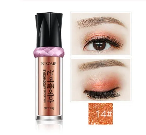 Pearl eye shadow powder in compact with full luster finish, waterproof and buildable, 16 style options