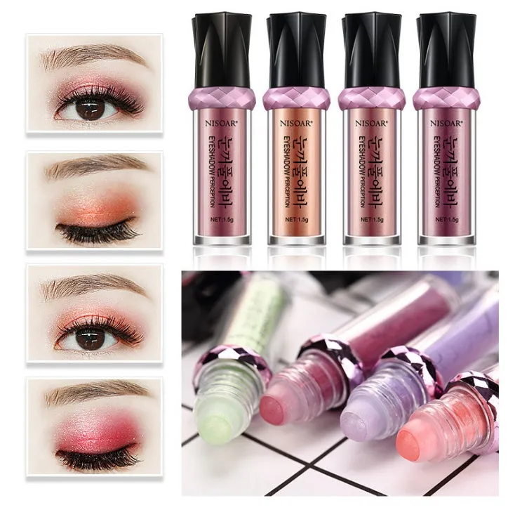 Pearl eye shadow powder in compact with full luster finish, waterproof and buildable, 16 style options