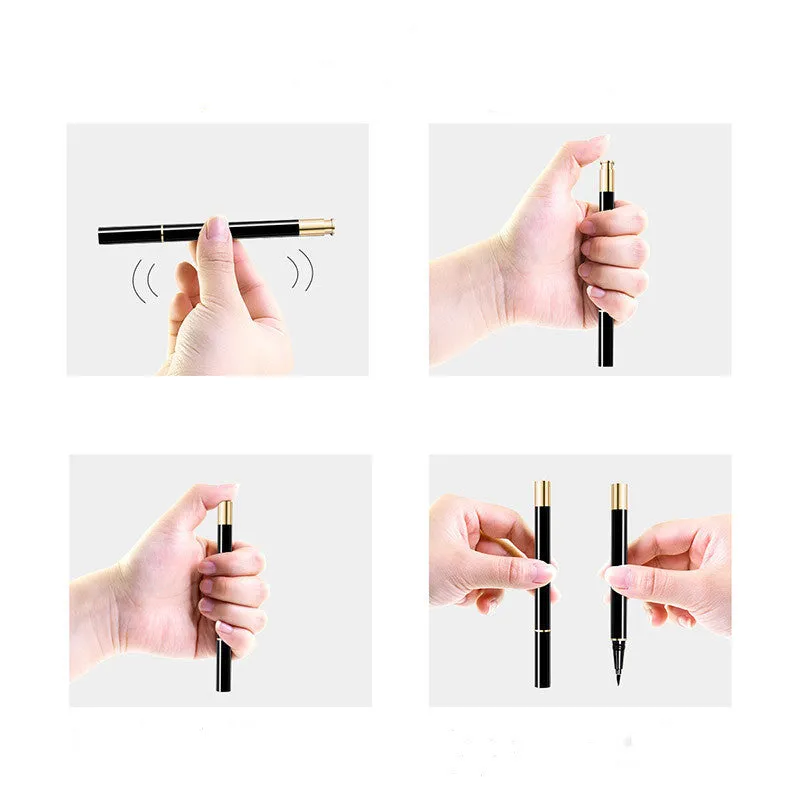 Waterproof liquid eyeliner not easy to smudge, black and transparent options, 0.6ml bottle