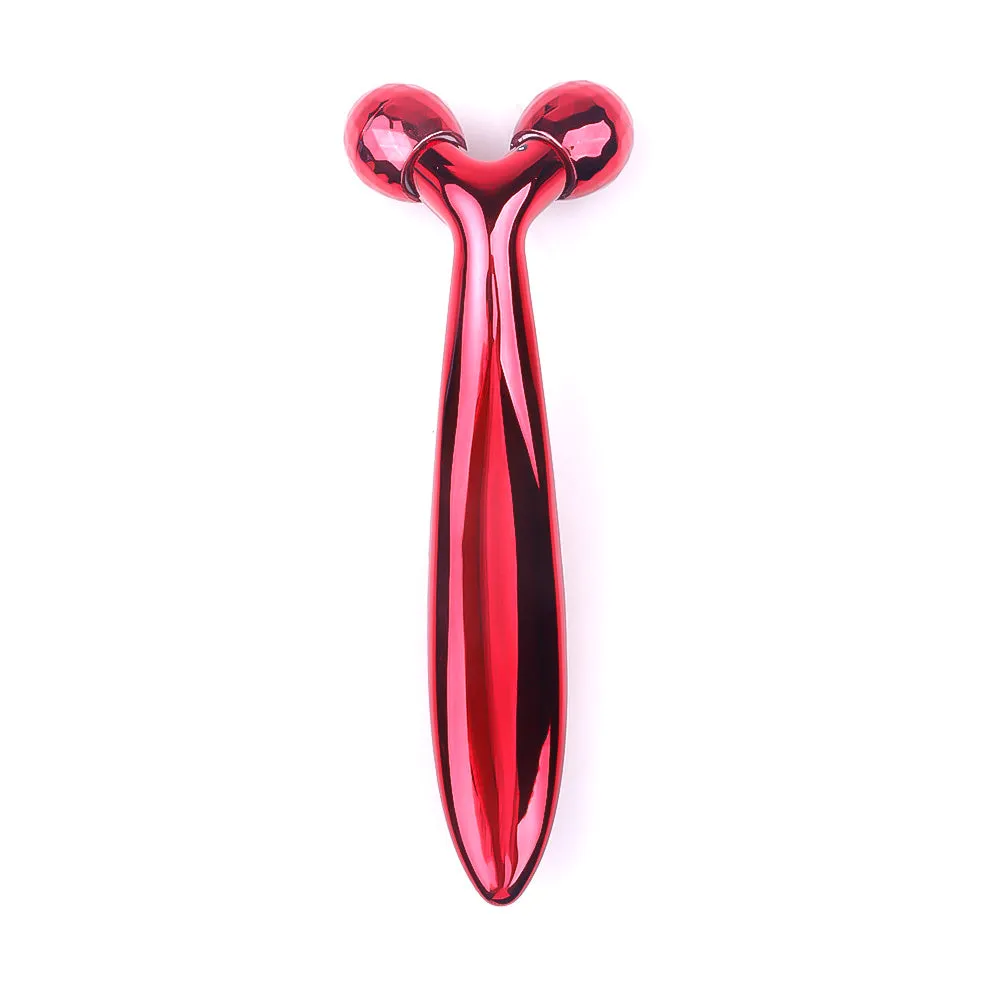 3D roller massager Y Shape Roller gold colour face lifting device for home use