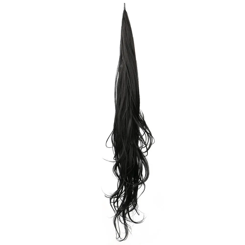 Long 32-inch chemical fibre ponytail wrap wig in colour 613 for ladies, horse tail style, non-hot dye