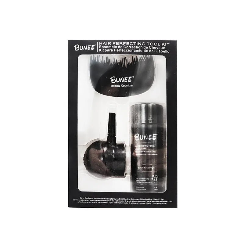 Boxed Dense Hair Fiber Powder Three-piece Set for thinning hair in ten colour shades.