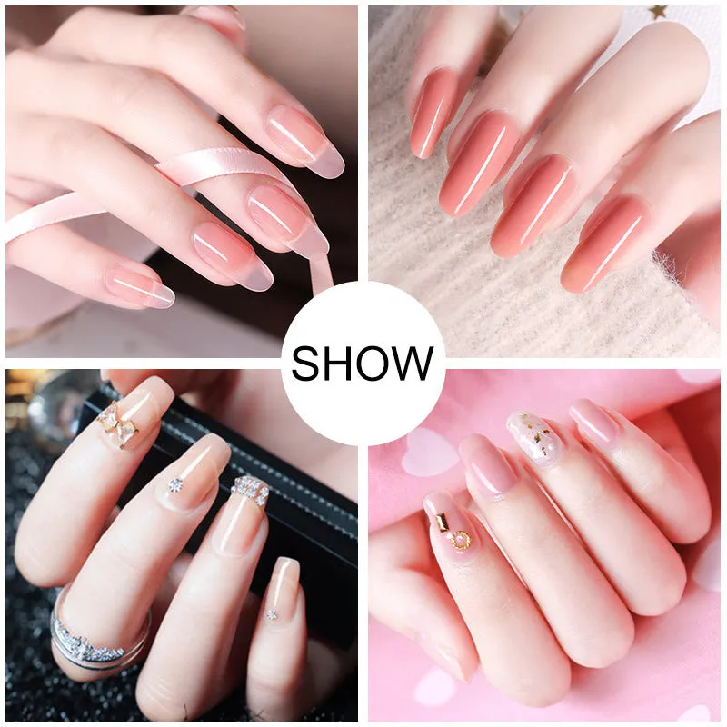 Vegetable Nail Polish Free Paper Support 15ml in 7 colours resin-based odourless nail glue