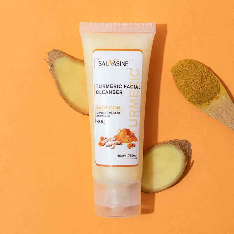 Turmeric facial cleanser moisturising daily skincare cleansing milk 50g and turmeric butter 30ml