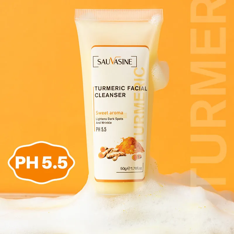 Turmeric facial cleanser moisturising daily skincare cleansing milk 50g and turmeric butter 30ml