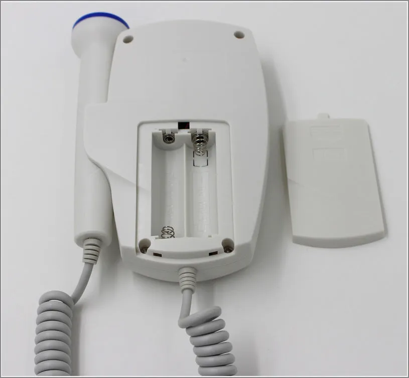 Digital waveform dual display fetal doppler heart rate monitor with TFT screen and probe