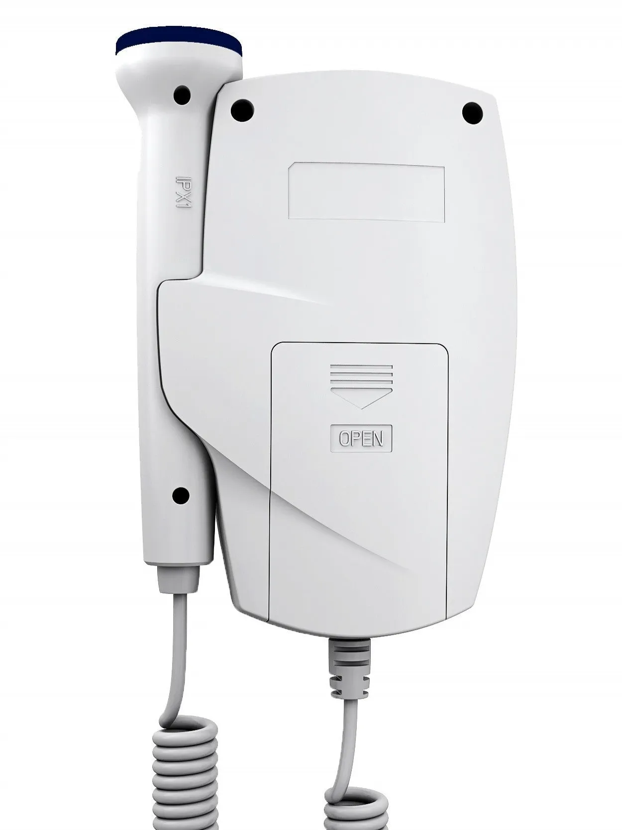 Digital waveform dual display fetal doppler heart rate monitor with TFT screen and probe