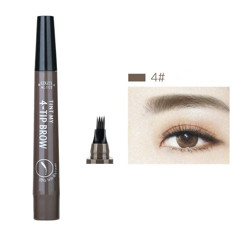 Four wild liquid eyebrow pencil in multi-colour options waterproof sweat proof for natural eyebrows