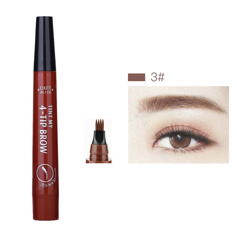 Four wild liquid eyebrow pencil in multi-colour options waterproof sweat proof for natural eyebrows