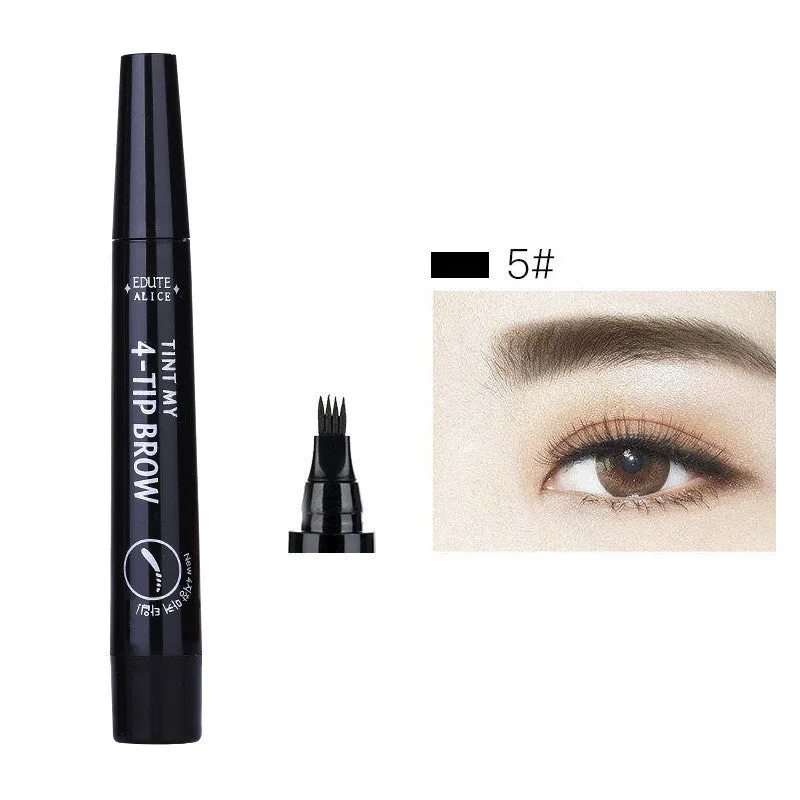 Four wild liquid eyebrow pencil in multi-colour options waterproof sweat proof for natural eyebrows