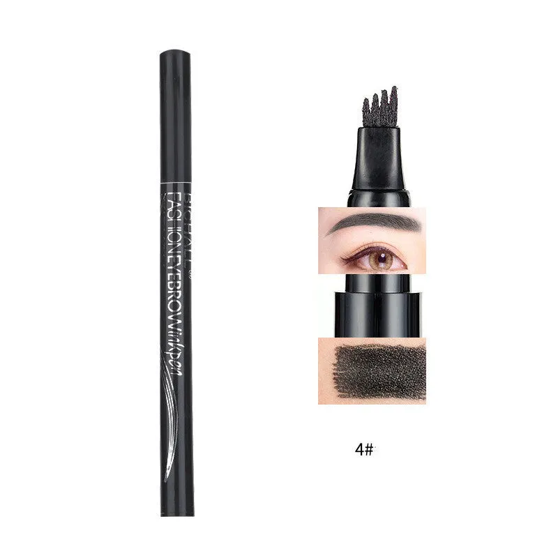 Four wild liquid eyebrow pencil in multi-colour options waterproof sweat proof for natural eyebrows