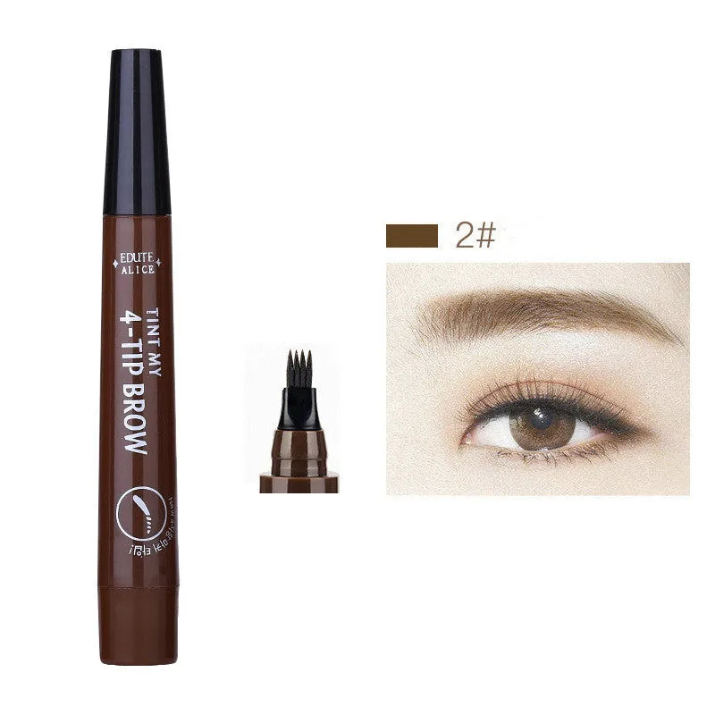 Four wild liquid eyebrow pencil in multi-colour options waterproof sweat proof for natural eyebrows