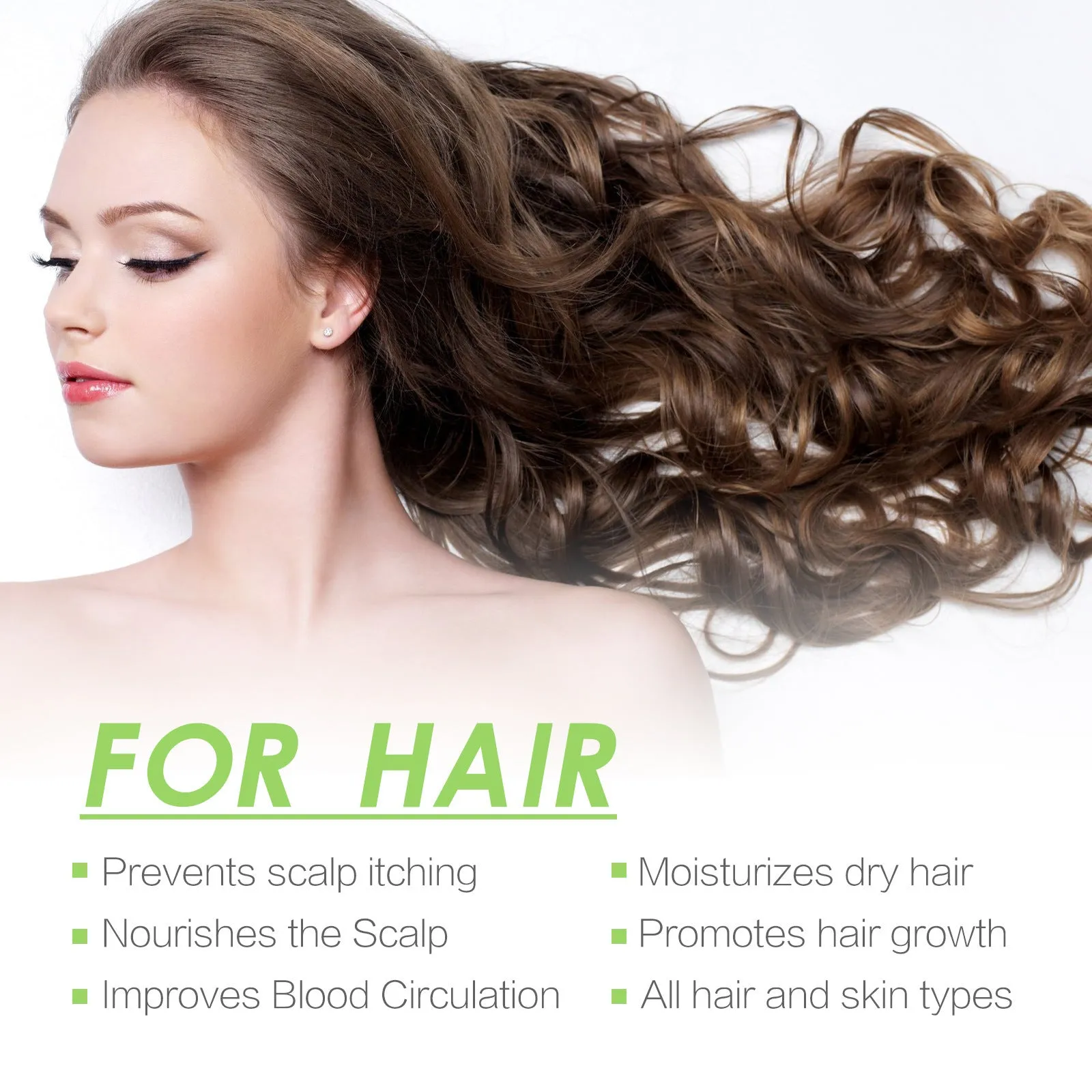 Rosemary hair care essential oil 100ml bottle with anti-frizz and split end care formula