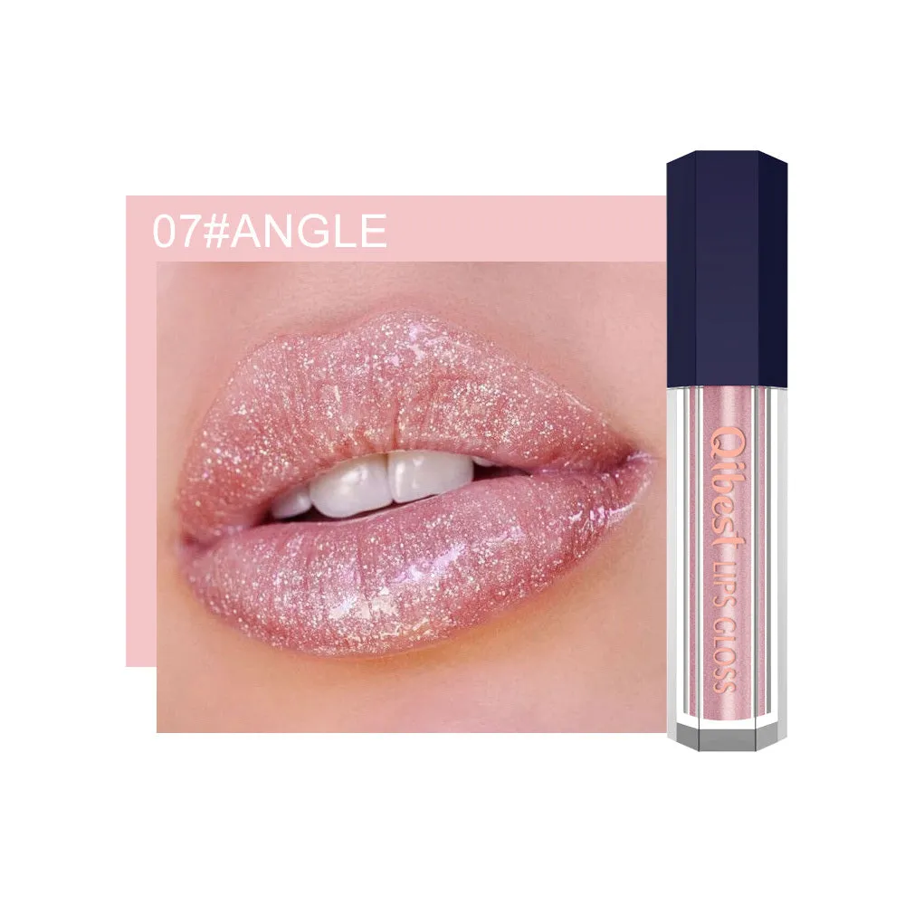 Fancy Pearlescent Diamond Non-stick Lip Glaze in a 26g tube with 12 metallic glossy shades