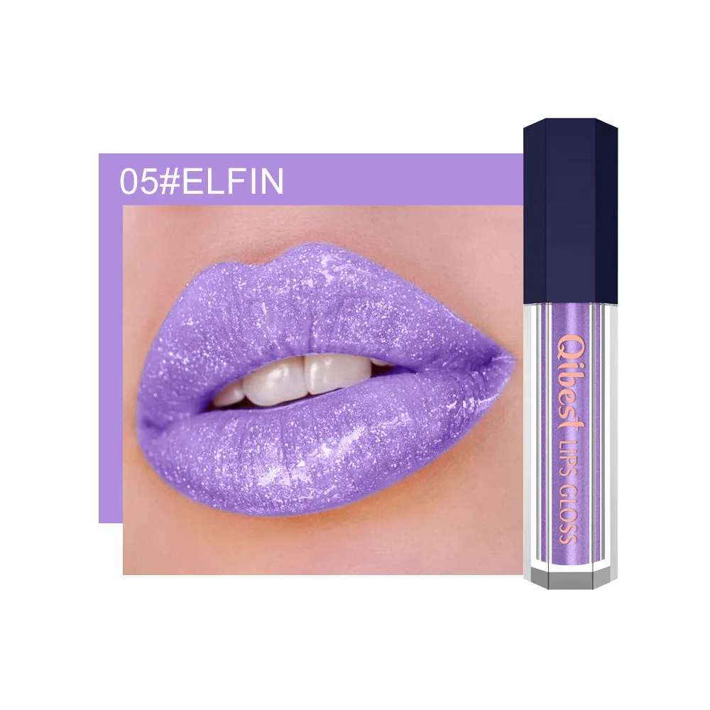 Fancy Pearlescent Diamond Non-stick Lip Glaze in a 26g tube with 12 metallic glossy shades