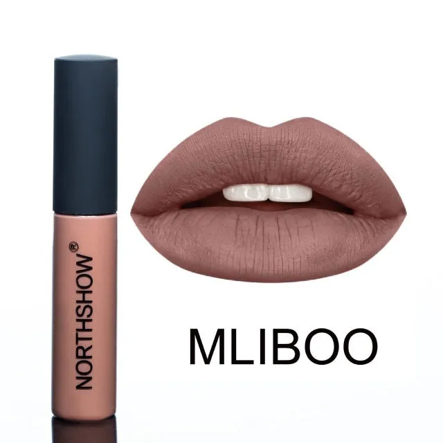 Non-stick matte lipstick in multiple colour swatches with waterproof long-lasting moisturising formula