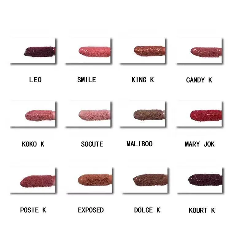 Non-stick matte lipstick in multiple colour swatches with waterproof long-lasting moisturising formula
