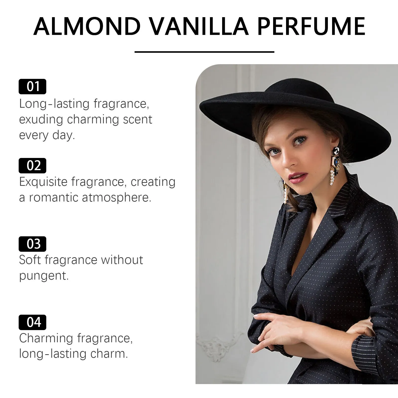 Vanilla Charm Perfume 100ml body care kit with vanilla and citrus extracts