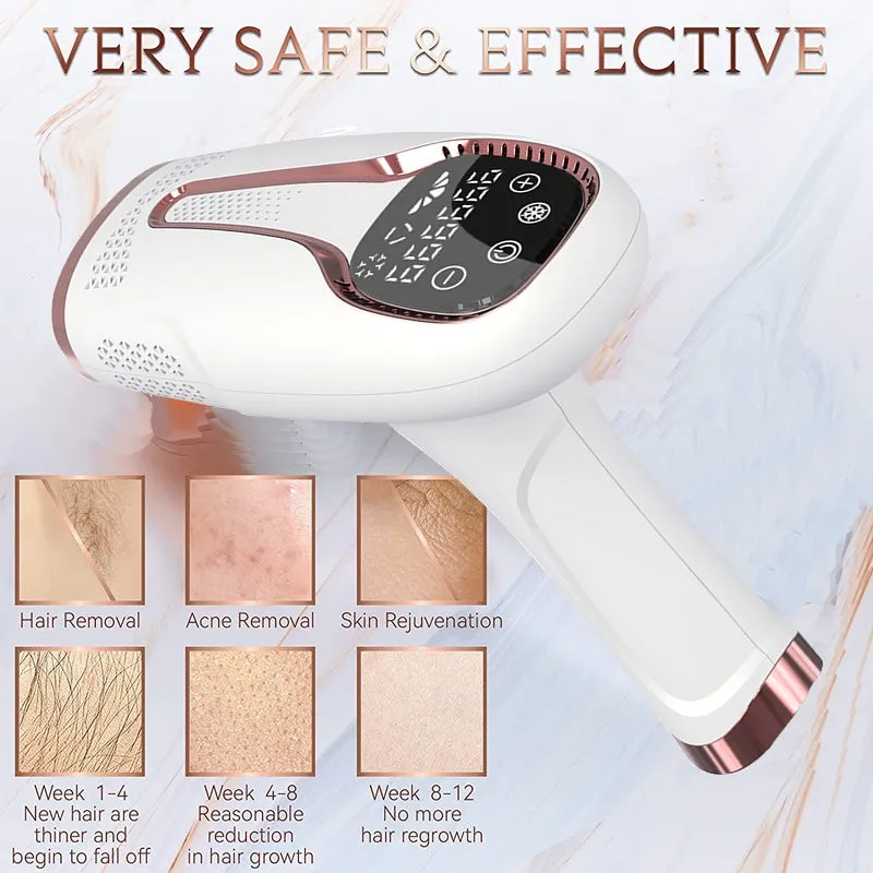White household underarm hair removal instrument with freezing point technology and plug-in power supply