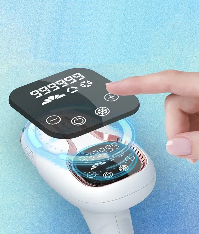 White household underarm hair removal instrument with freezing point technology and plug-in power supply