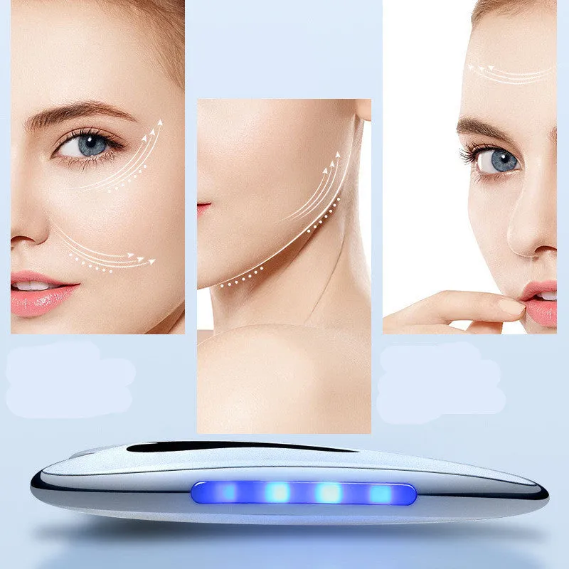 Electric USB Rechargeable Facial Scraping Body Guasha Massager Wrinkle Remover Board Scraping Scraper Tool Body Massage ABS Material 800mAh Battery 13cm x 7.5cm x 2cm Portable Handy Size for Face and Body Acupoint Massage and Neck Protection