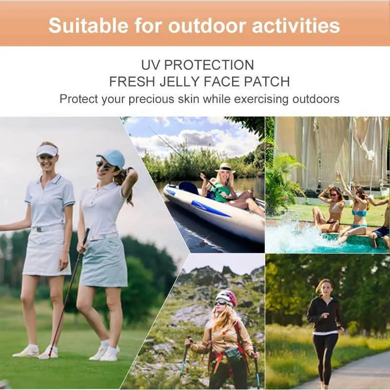 UV protection sports eye mask in standard size with 5ml net content per unit
