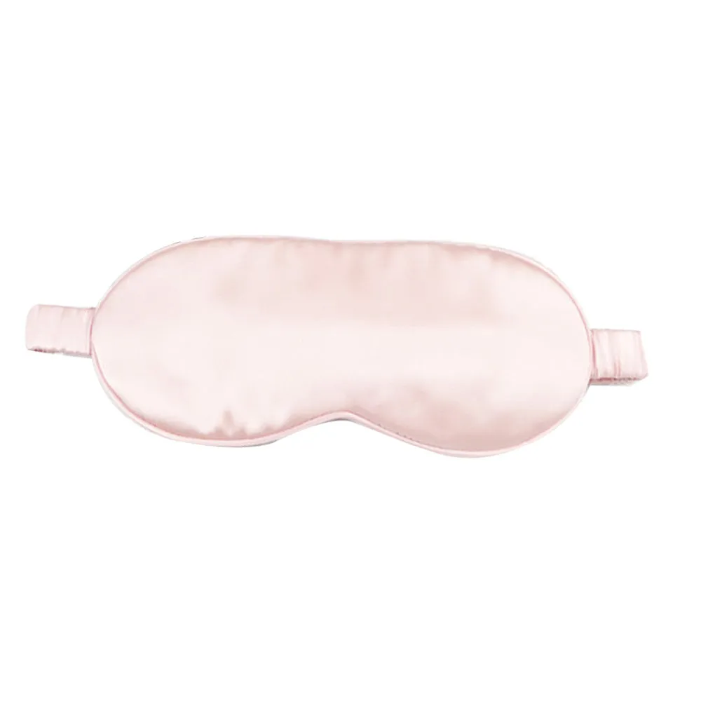 Double-sided silk eye mask in multiple colours including black, gold, green, peacock blue, pink, purple, silver