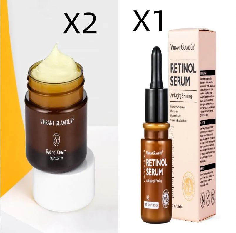 30ml bottle of retinol facial serum for dry lines and fine lines