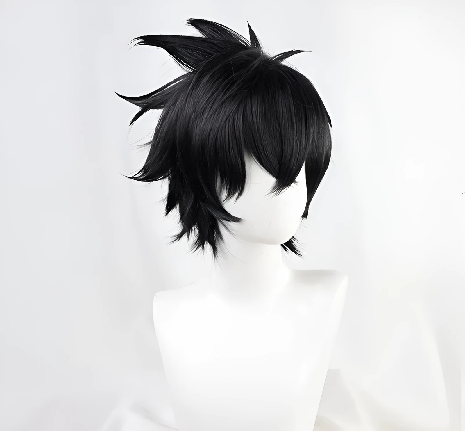 Rixia Xia Yu Incident cosplay wig in black with natural wave pattern on one-size cap