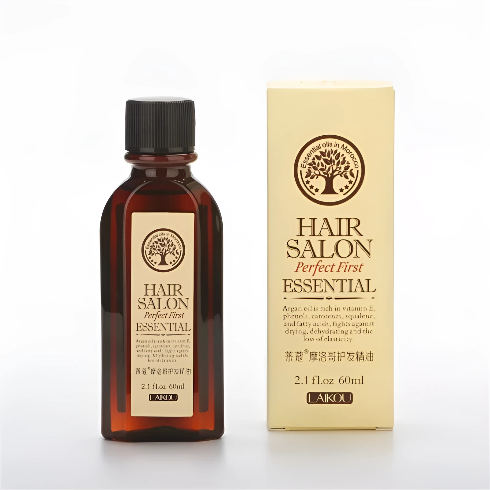 Hair Salon Protect Hair Essential Oil 60ml bottle on white background