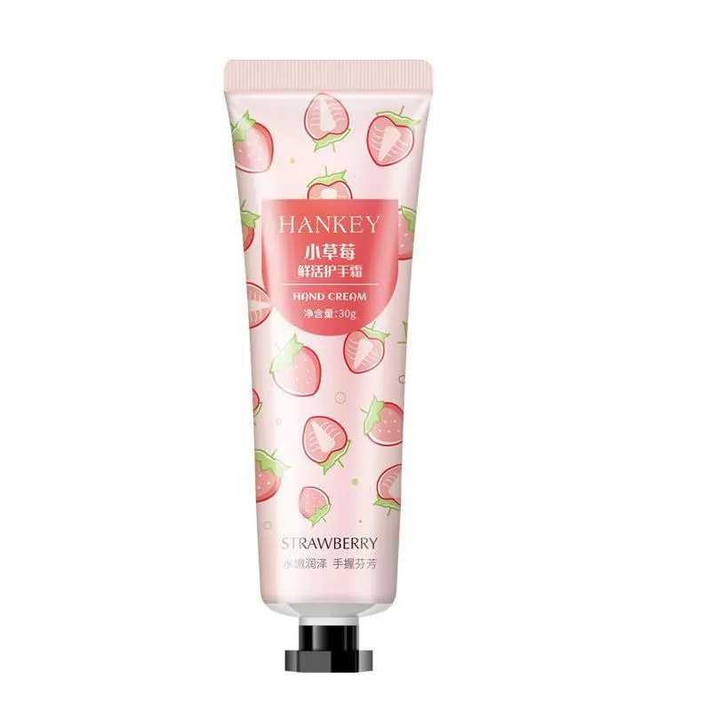 30g tube of fruit hand cream with avocado, chamomile, grapefruit scent options for dry skin