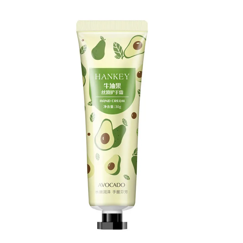 30g tube of fruit hand cream with avocado, chamomile, grapefruit scent options for dry skin
