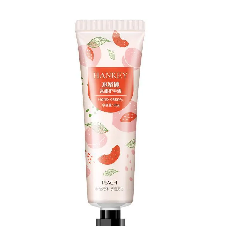 30g tube of fruit hand cream with avocado, chamomile, grapefruit scent options for dry skin