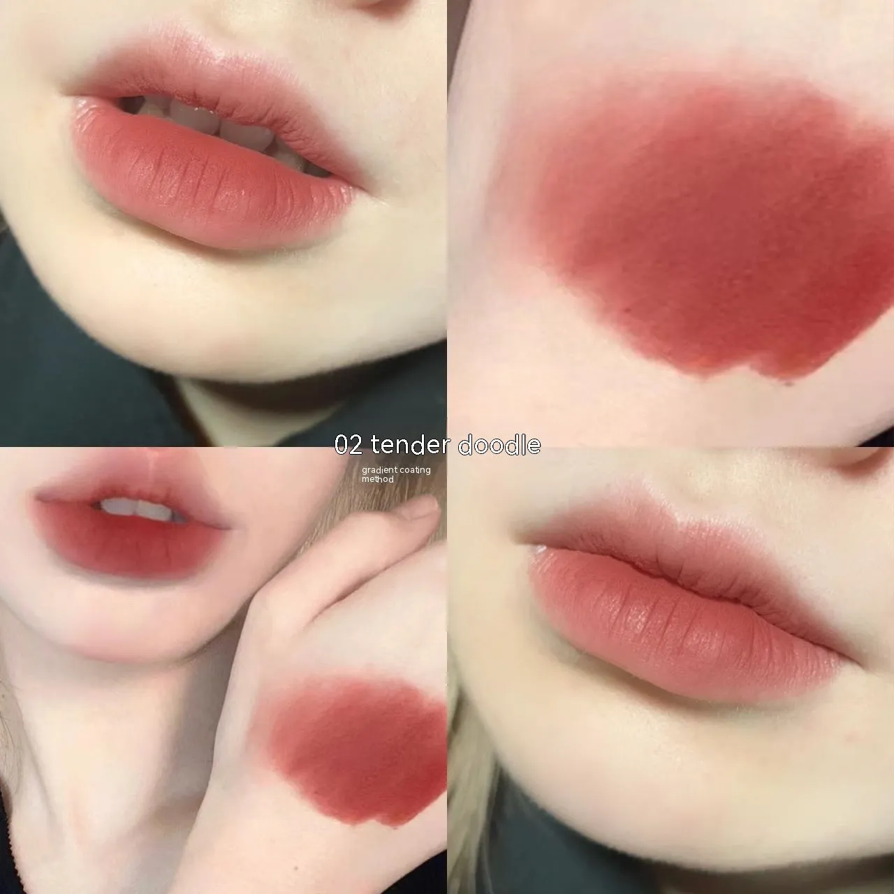 Bear Cute Rabbit lip lacquer matte finish compact 3.2x5x10.3cm lip glaze 6 colour options