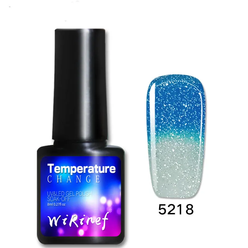 Gradient nail gel glue kit with four 8ml bottles for soak-off gel manicure, gum texture, LED UV lamp cure