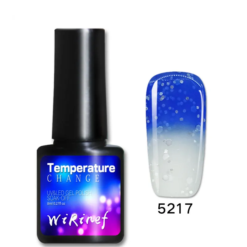 Gradient nail gel glue kit with four 8ml bottles for soak-off gel manicure, gum texture, LED UV lamp cure