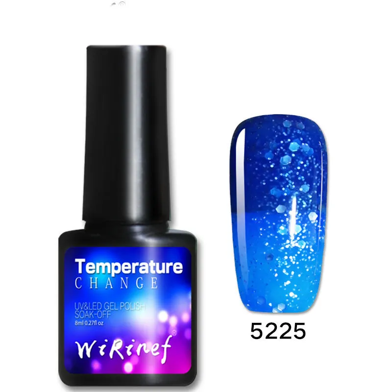 Gradient nail gel glue kit with four 8ml bottles for soak-off gel manicure, gum texture, LED UV lamp cure