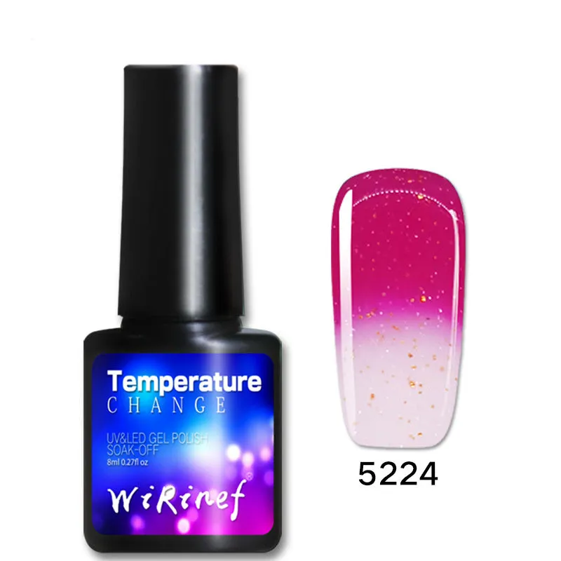 Gradient nail gel glue kit with four 8ml bottles for soak-off gel manicure, gum texture, LED UV lamp cure
