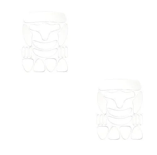 18 pack transparent skin rejuvenation beauty patches for facial care, reusable stickers for face neck and chest