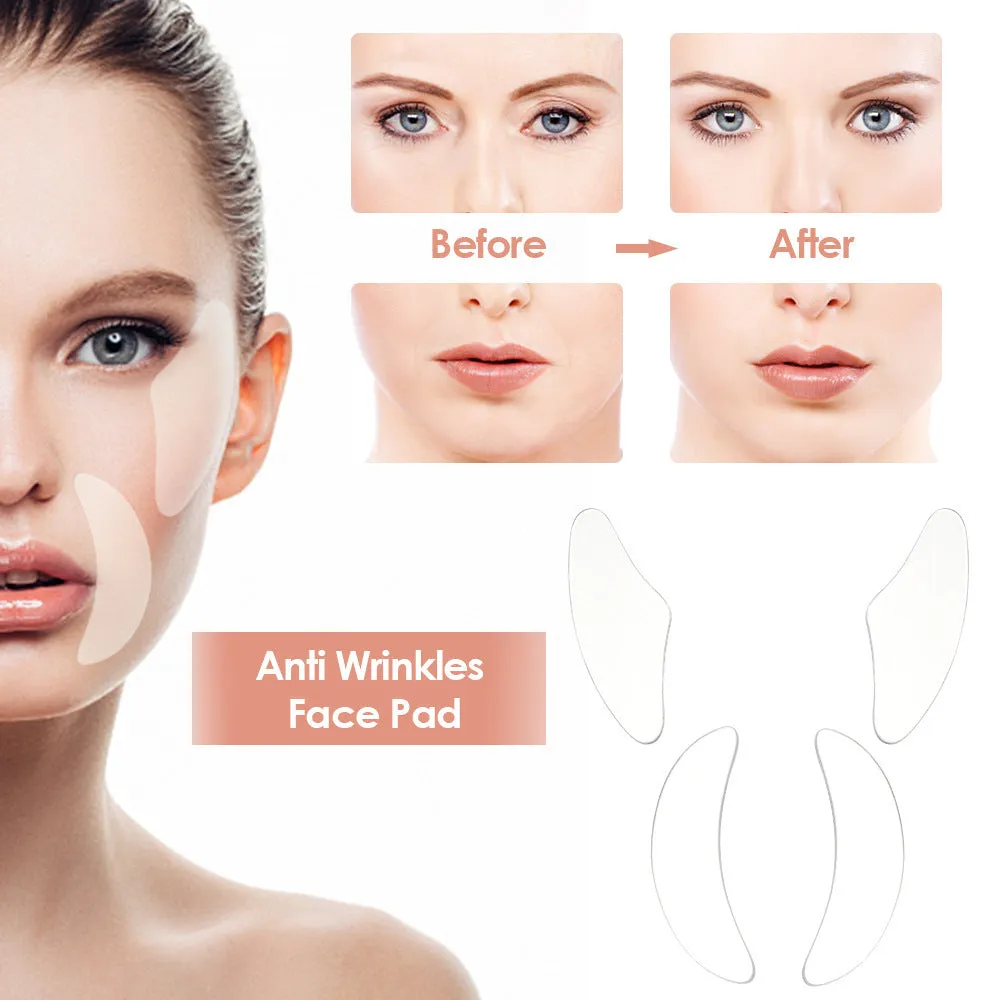 18 pack transparent skin rejuvenation beauty patches for facial care, reusable stickers for face neck and chest