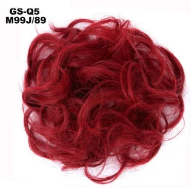 Synthetic wavy curly messy hair bun for women, 12cm diameter, thick hair style, available in multiple colours