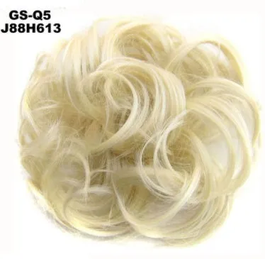 Synthetic wavy curly messy hair bun for women, 12cm diameter, thick hair style, available in multiple colours