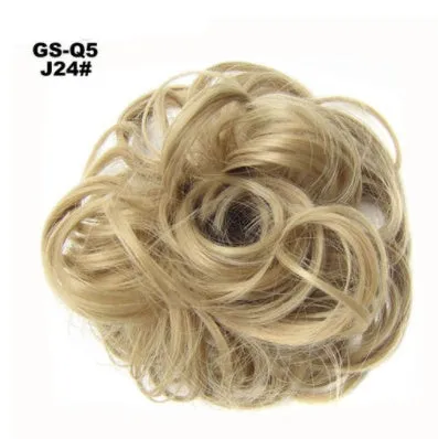 Synthetic wavy curly messy hair bun for women, 12cm diameter, thick hair style, available in multiple colours