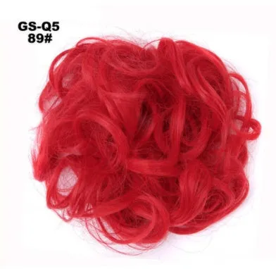 Synthetic wavy curly messy hair bun for women, 12cm diameter, thick hair style, available in multiple colours
