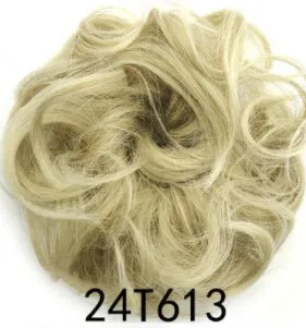 Synthetic wavy curly messy hair bun for women, 12cm diameter, thick hair style, available in multiple colours
