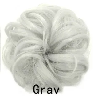 Synthetic wavy curly messy hair bun for women, 12cm diameter, thick hair style, available in multiple colours