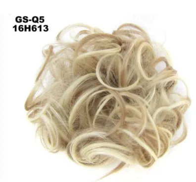 Synthetic wavy curly messy hair bun for women, 12cm diameter, thick hair style, available in multiple colours